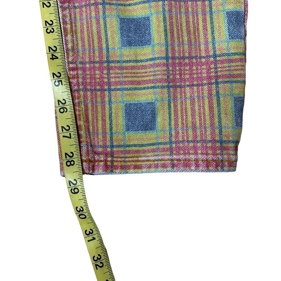 NWT Ragged Jeans Hot Rod Jean Mixed Check Mom Jeans. Size 32 - Picture 6 of 14